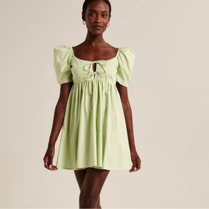 Keyhole Babydoll Mini Dress